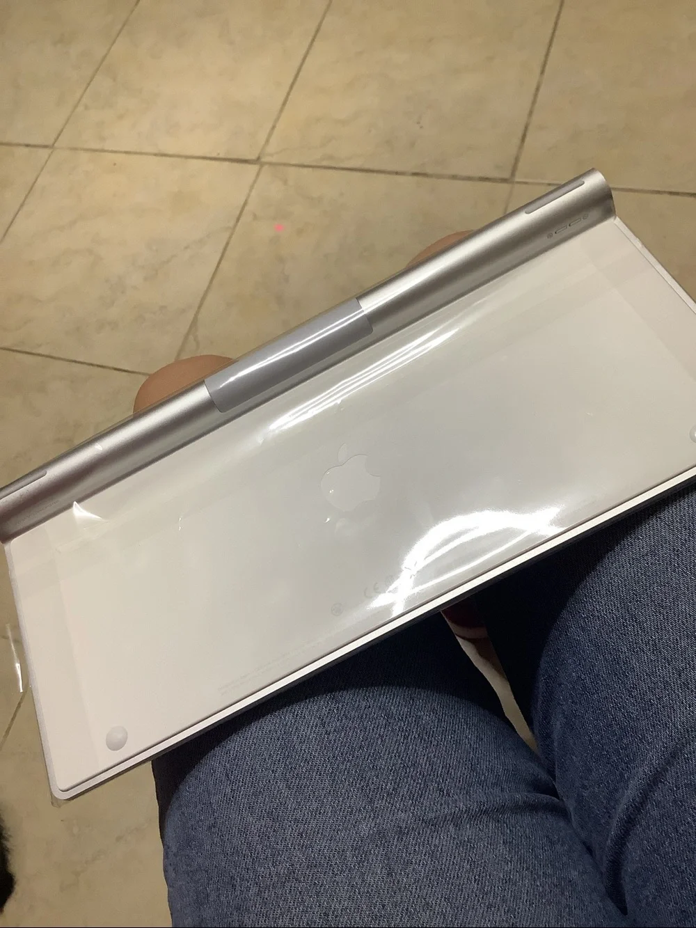Apple Aluminum Bluetooth Keyboard in Silver and Cream
